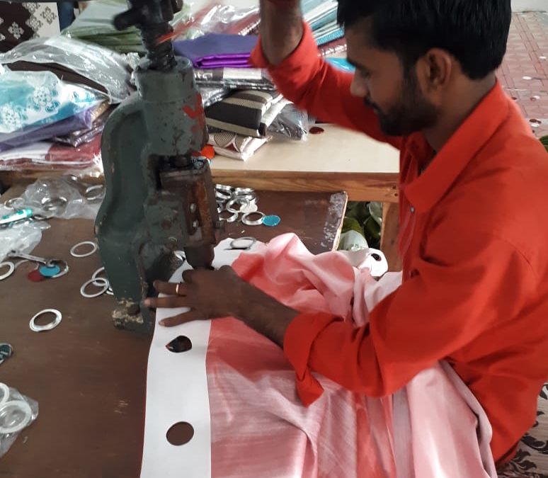Inde – Rideaux conception artisanale