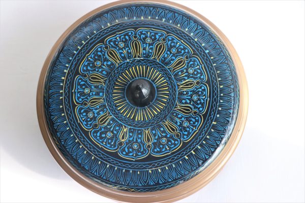 Handicraft blue fruit wood box from Pakistan